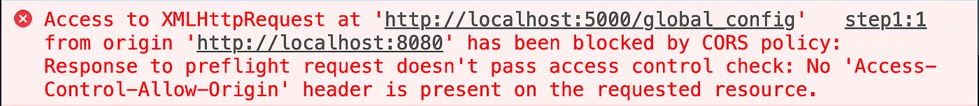 Solving CORS Issues Locally